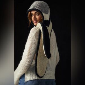 New🌟Anthropologie-Graphic Hood Scarf